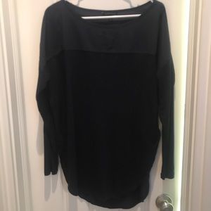 BANANA REPUBLIC: navy sheer long sleeve